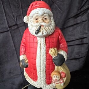 1986 Dept 56 vintage holiday Santa Bell